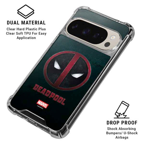 Marvel Deadpool Legacy Deadpool Logo Google Pixel 9 Pro XL Clear Case